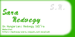 sara medvegy business card